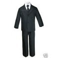 thumbnail image 4 of New Black Kid Teen Formal Wedding Party Prom Boy Suit Tuxedo Tie 5pc Set sz 5-20, 4 of 6