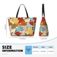 thumbnail image 4 of Sigee Fall Maple Leaves Print Extra Large Waterproof Beach Travel Bag with Zipper - Durable and Versatile for Vacation, Gym, and Daily Use, 4 of 7