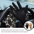 thumbnail image 4 of Minnieouse Guantes de ciclismo antideslizantes ajustables transpirables oficina Golf Fitness mitones deportes al aire libre ciclismo bicicletas guantes y mitones Color arena, 4 of 6