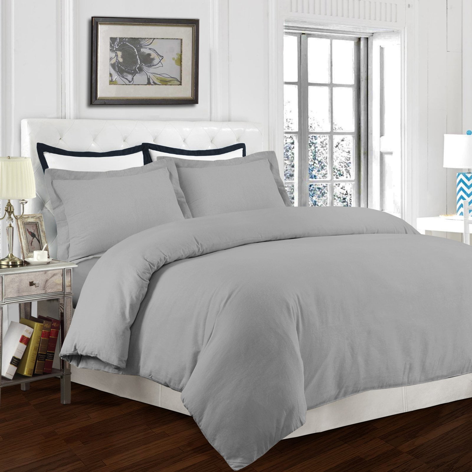 170 Gsm Solid Flannel 3 Piece Duvet Cover Set By Tribeca Living 170 Gsm Solid Flannel 3 Piece Duvet Cover Set By Tribeca Living Com