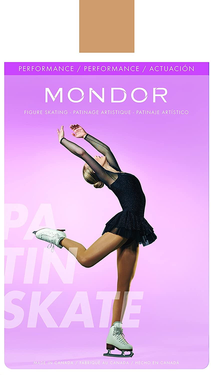 Mondor 3310 Footed Figure Skating Tights (Light Tan) 