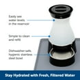 thumbnail image 4 of PetSafe Healthy Pet Water Station - Small, 64 oz Capacity - Removable Stainless Steel Bowl Included, 4 of 7