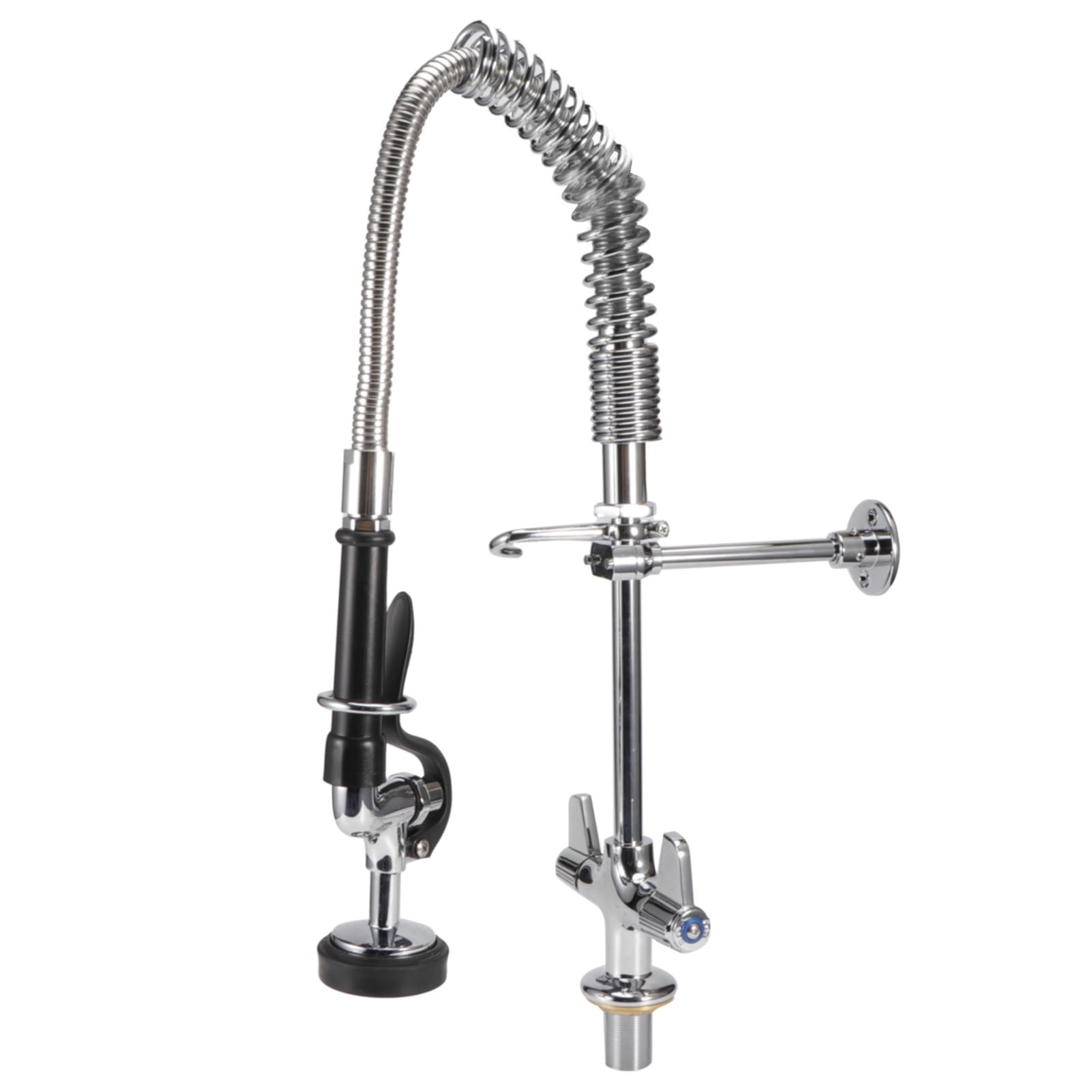 BWE Évier De Robinet De Cuisine Standard à Poignées Doubles, 4 Trous, Avec Pulvérisateur L... | Home Depot Canada