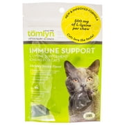 Angle View: Tomlyn Immune Support L-Lysine Chews for Cats - Hickory Smoke Flavor 30 Chews - (500 mg L-Lysine per Chew)