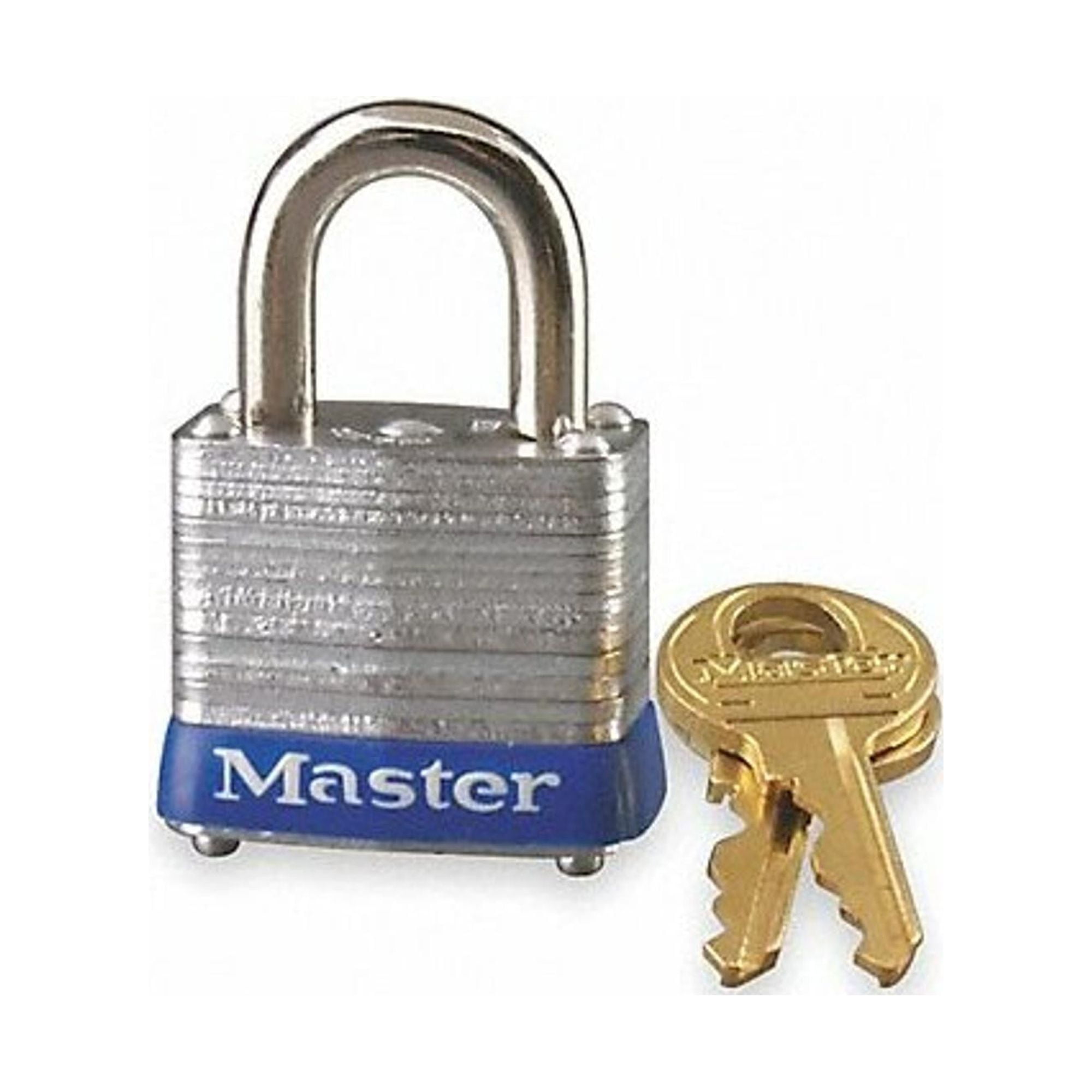 Master Lock 7. 1.13 in. Laminated Steel Padlock - Silver