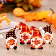 thumbnail image 6 of 12pcs Wooden Gnome Ornaments for Autumn and Thanksgiving Decoration, 6 of 8