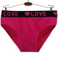 thumbnail image 7 of 6-Pack Women's Cotton Ladies Bikini Briefs Panties Love Underwear (XL), 7 of 7