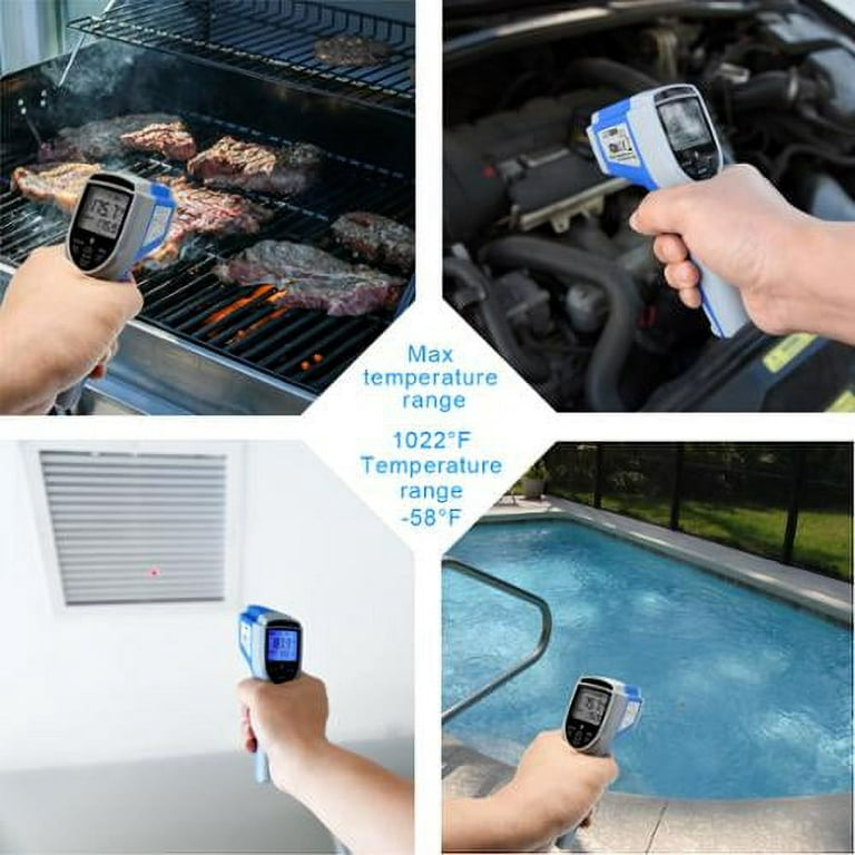 KIZEN infrared Thermometer laser Gun, for cooking, grill, engine