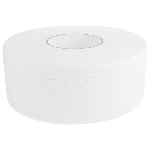 Rollo grande de papel higiénico de 600 g, rollo de papel higiénico para tienda de oficina, taller (blanco)