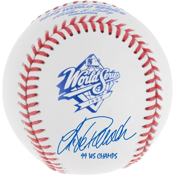 Jorge Posada New York Yankees Autographed 1999 World Series Logo Baseball with "99 WS Champs" Inscription - Fanatics Authentic Certified