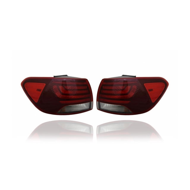 Tail Light Assembly - Compatible/Replacement for '19-20 Kia Sorento L/LX-Only - Outer On Body Halogen - Pair, Left Driver + Right Passenger Set - 92402C6500, 92401C6500
