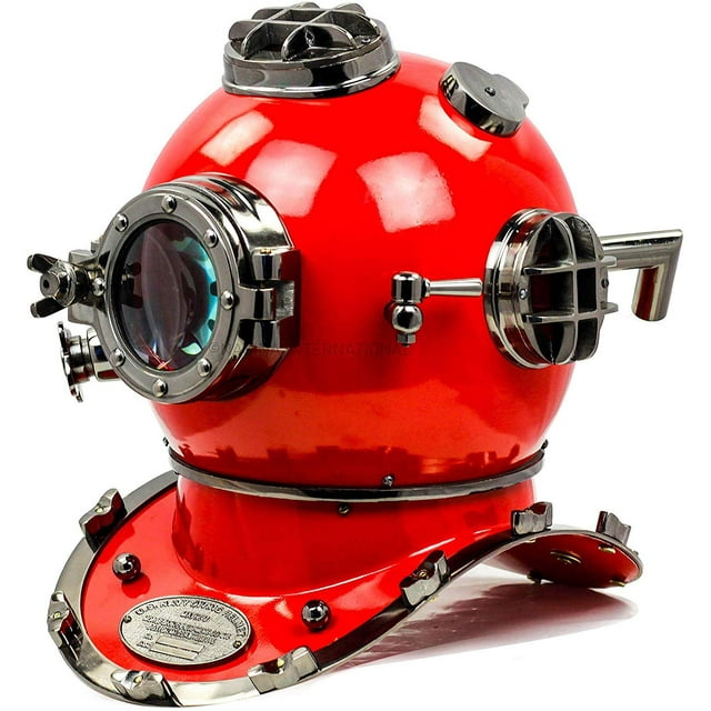 18" Scuba Diving Helmet (Red Cobalt)
