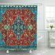 thumbnail image 1 of Cortina de Ducha ABPHQTO Beige Elegante Persa Rojo Geométrico Tribal Oriental 150x180 cm, 1 of 1
