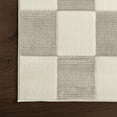 thumbnail image 5 of nuLOOM Zhuri Checkered Machine Washable Area Rug, 3' x 5', Cream, 5 of 8