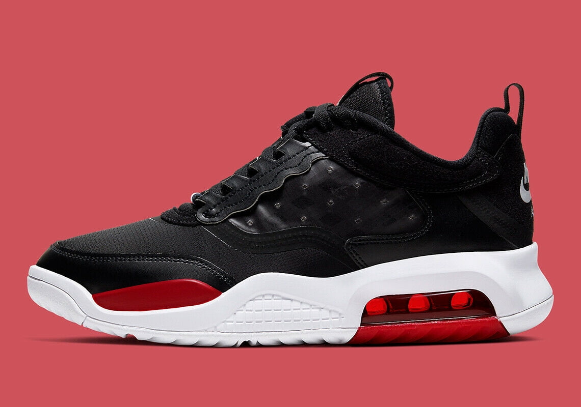 jordan max 200 white black red