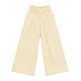 thumbnail image 3 of Posijego Girls Boho Pants Stretch High Waisted Print Wide Leg Casual Beach Summer Vacation Trousers Pants with Pockets, 3 of 7