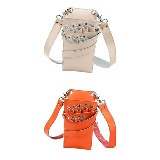Paquete de 2 Estuches de Tijera de material cuero PU con Bolsa de Almacenamiento para Peines Sunnimix none