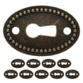 thumbnail image 1 of 10Pcs Keyhole Cover Plates Antique Dresser Furniture Decor Keyhole Covers for Furniture, 1 of 8