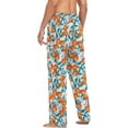 thumbnail image 6 of FREEAMG Orange Fruit Pattern Pajama Pants for Men, Men's Separate Bottoms, Pure Cotton Comfortable Lounge Pants?181?, 6 of 7