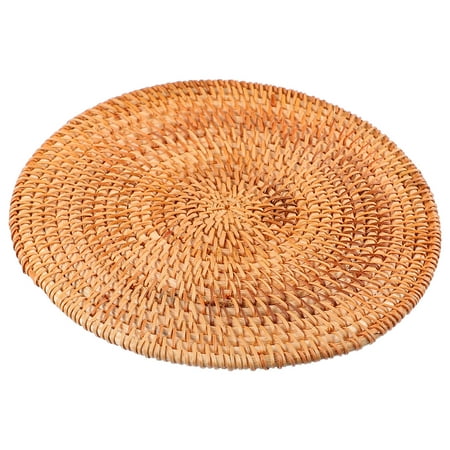 

wooden place mat 1 Pc Heat-resistant Place Mat Bowl Mat Wooden Coaster (Wooden Lubricious)