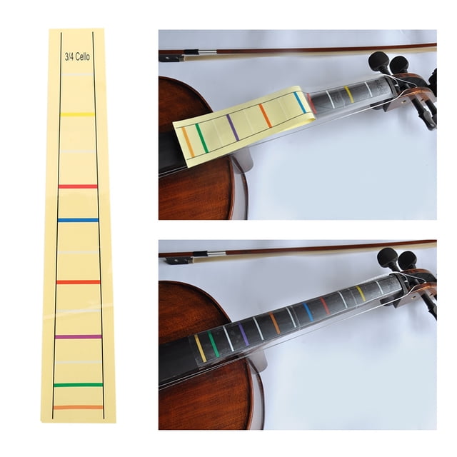 Marcadores de posición del Tablero del Traste ANGGREK Piezas de posición Accesorios para violonchelo para Práctica de violonchelo