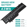 thumbnail image 2 of New GK5KY Battery for Dell Inspiron 11 3147 3148 3152 Series Inspiron 13 7353 7352 7347 7348 7359 7558 7568 Series Laptop Notebook Battery Fits Type 0GK5KY CK5KY RHN1C 451-BBKK, 2 of 13