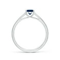 thumbnail image 2 of Angara Natural 0.85 Ct. Blue Sapphire Solitaire Ring in Sterling Silver for Women (Ring Size: 3), 2 of 9