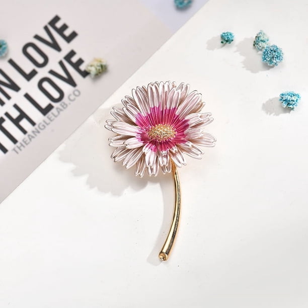 Zhuge Broches, alfileres, broches vintage, broche de esmalte verde, broches de flores y plantas de moda, accesorios de joyería de moda para mujeres y niñas, regalo, B03