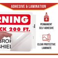 thumbnail image 4 of 2 Pack 11-3/4″x17-1/4″ Warning - Stay Back 200 Ft Not Responsible For Broken Windshields Self-Adhesive Decals Truck Sign, UV Resistant and Laminated Clear Visibility Trailer Label, 4 of 9