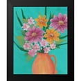 thumbnail image 2 of Moore, Regina 12x14 Black Modern Framed Museum Art Print Titled - Jubilant Floral I, 2 of 5