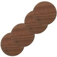 thumbnail image 5 of REACHISE Wooden Drink Coasters Set of 4 Round Cup Bar Saucers Mats for Home, 5 of 8