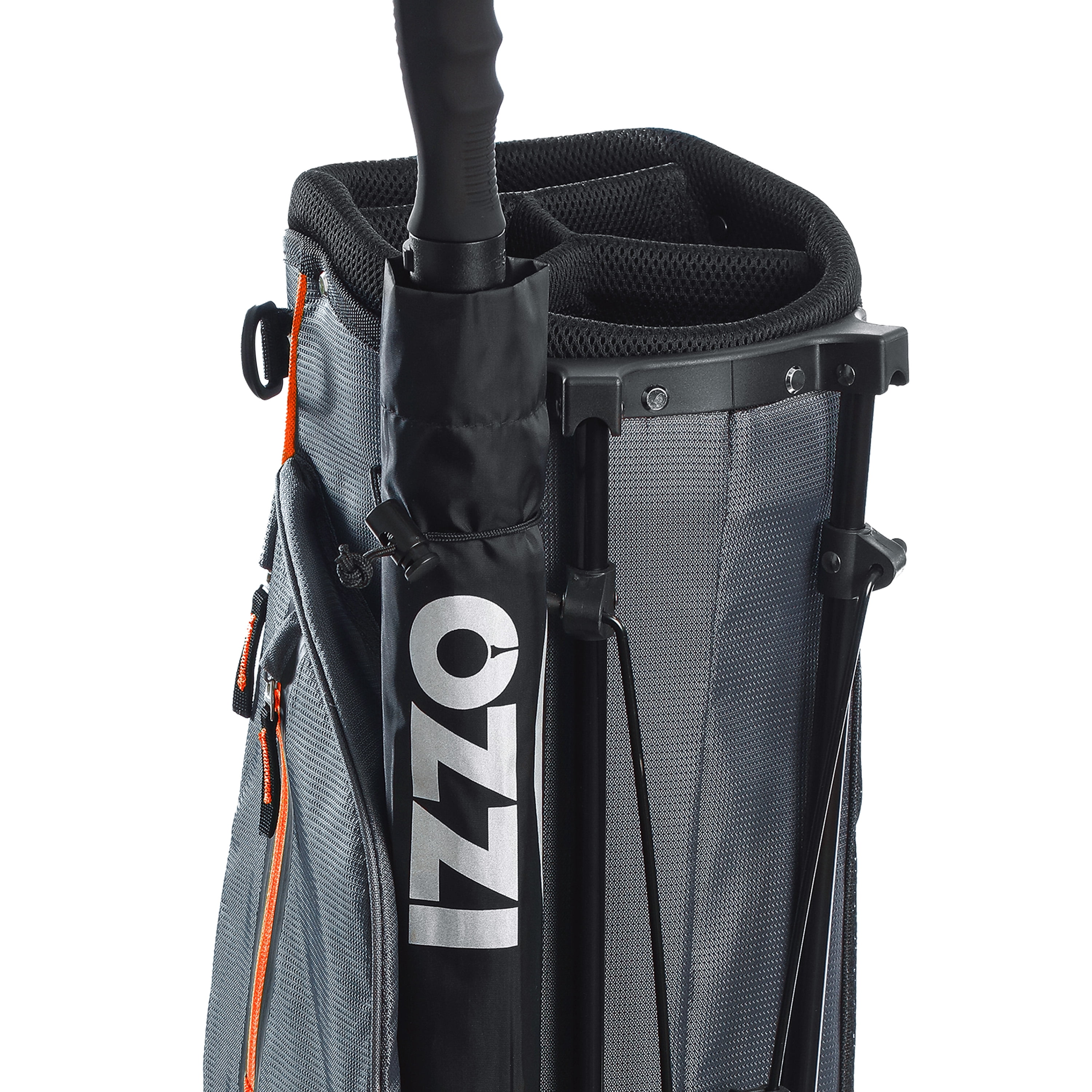 Izzo Golf Ultra-Lite Stand Bag - Grey/Orange, Only 3.2 lbs