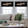 thumbnail image 4 of LALILO Kitchen Curtain Valance Banner Happy Halloween Rod Pocket Window Curtain 52"x 18" Set of 2, 4 of 5