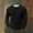 Black, variant on Mens Waffle Knit Long Sleeve Shirt - Slim Fit Crew Neck, Stretch & Breathable, White, Sizes S to XXXXXL,Size L