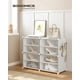 thumbnail image 2 of Organizador de zapatos SONGMICS, 4 cubos, 16 pares, blanco, 2 of 9