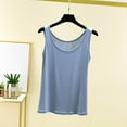 thumbnail image 2 of JGGSPWM Women's Tank Tops Summer Crewneck Sleeveless Casual Racerback Shirts Loose Comfy Solid Color Basic Tees Top Blue M, 2 of 7