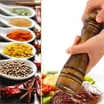 thumbnail image 2 of Pepper Mill, Salt and Pepper Grinders, Solid Wood Grinder with 8 Inch Adjustable Ceramic Grinder (1 Piece), 2 of 7