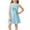 Blue, variant on IFNWSV Girls Sundress Sleeveless Round Neck Fashion Bow Print A Line Casual Summer Tank Dress Pink 6-7 Years