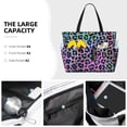 thumbnail image 5 of Yiaed Rainbow Animal Skin Print Large Capacity Beach Travel Bag - Waterproof Zipper Vacation Tote for Sandproof Storage, and Camping, 5 of 5