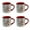 Polar Bears Mug Set of 4, variant on Split P Polar Bears Mug Set of 4