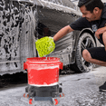 thumbnail image 3 of Magshion Car Washing Bucket Pulley with 360 Degree Casters, Bucket Dolly with Insert Grit Trap & Seatable Lid, 300lbs Weight Capacity, Red, 3 of 9