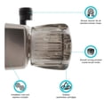 thumbnail image 2 of Válvula de Ducha Dura Faucet DF-SA100S-SN en Níquel Cepillado, 2 of 7