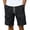 Black, variant on Lovzfmll Casual Sports Elastic Waist Multi-Pocket Shorts for Men, Cargo Style Waffle Athletic Bermuda Shorts Khaki, XL