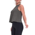 thumbnail image 3 of Womens Workout Tank Top Sleeveless Casual Tops Crop Sports Flowy Cropped Sports Shirt, 3 of 8