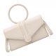 thumbnail image 5 of de noche de material cuero de moda con solapa, de informal, cruzado para el cuerpo, monedero Blanco BLESIY Bolso de mano con sobre de noche, 5 of 8