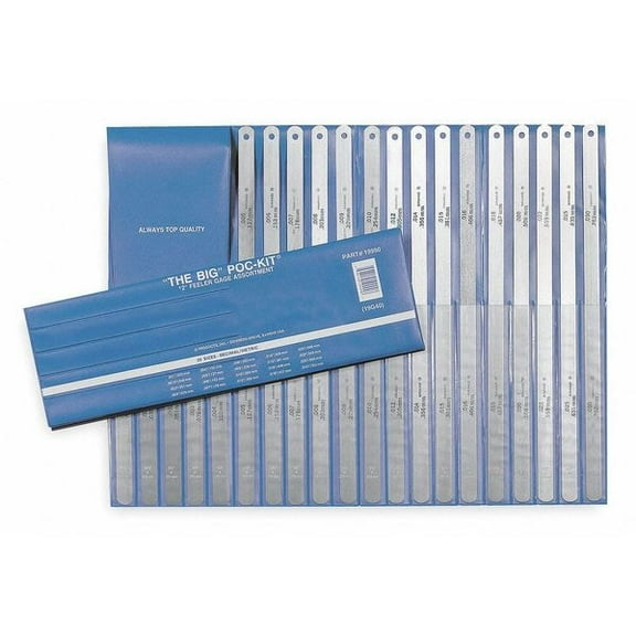 Precision Brand Feeler Gage Set,20 PC 19990