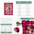 thumbnail image 6 of Valentine's Day Balloon Curtains for Bedroom/Front Door/Bathroom, Romantic Love Pink Plaid Beige Vintage Tie Up Curtains 63 Inch Length Light Filtering Kitchen Curtains Shades for Windows 46"x63", 6 of 8