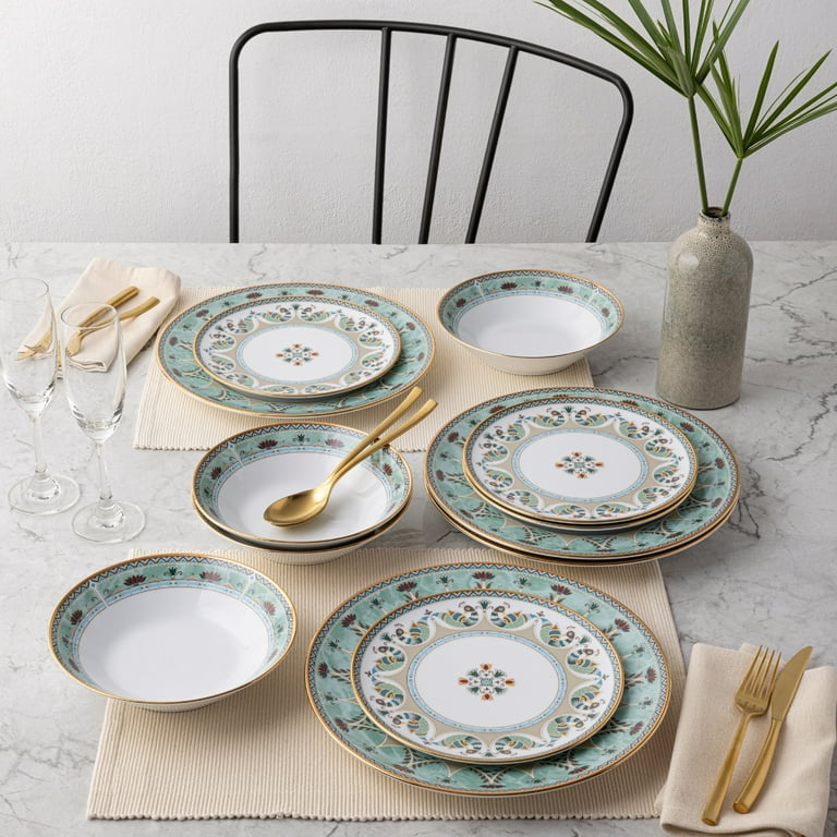 Noritake Serene Garden 12-Piece Dinnerware Set, Service for 4