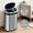 Silver, variant on XF XINFENG 13 Gallon Kitchen Trash Can, Automatic Touchless, Stainless Steel, Home/Office, Waste Bin, Silver, Black Lid