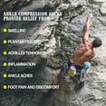 thumbnail image 5 of 3 Pairs Ankle Brace Compression Sleeves - 8-15 mmhg Open Toe Compression Socks with Arch Support for Women & Men , Relief for Swelling, Plantar Fasciitis, and Sprains – Step into Comfort and Stability, 5 of 6